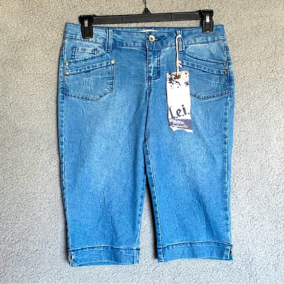 Mini jupe-short en jean bleue fille Okaïdi & Obaïbi